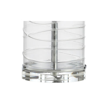 Cole 27.5" Modern Fused Glass Cylinder LED Table Lamp - JONATHAN Y